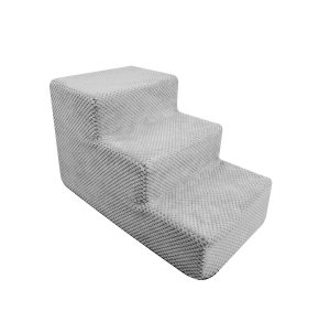 Szare schody Bella S 50×30×30 cm dla małych psów