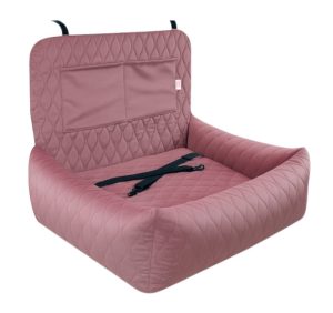 Fotelik samochodowy Moon różowy XL 82×56 cm dla dużych psów