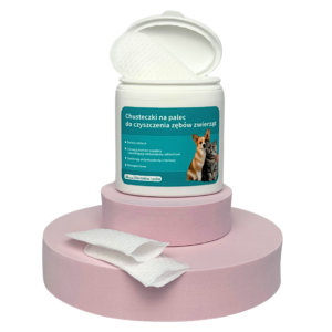 Chusteczki do mycia zębów dla psa i kota 50 szt
