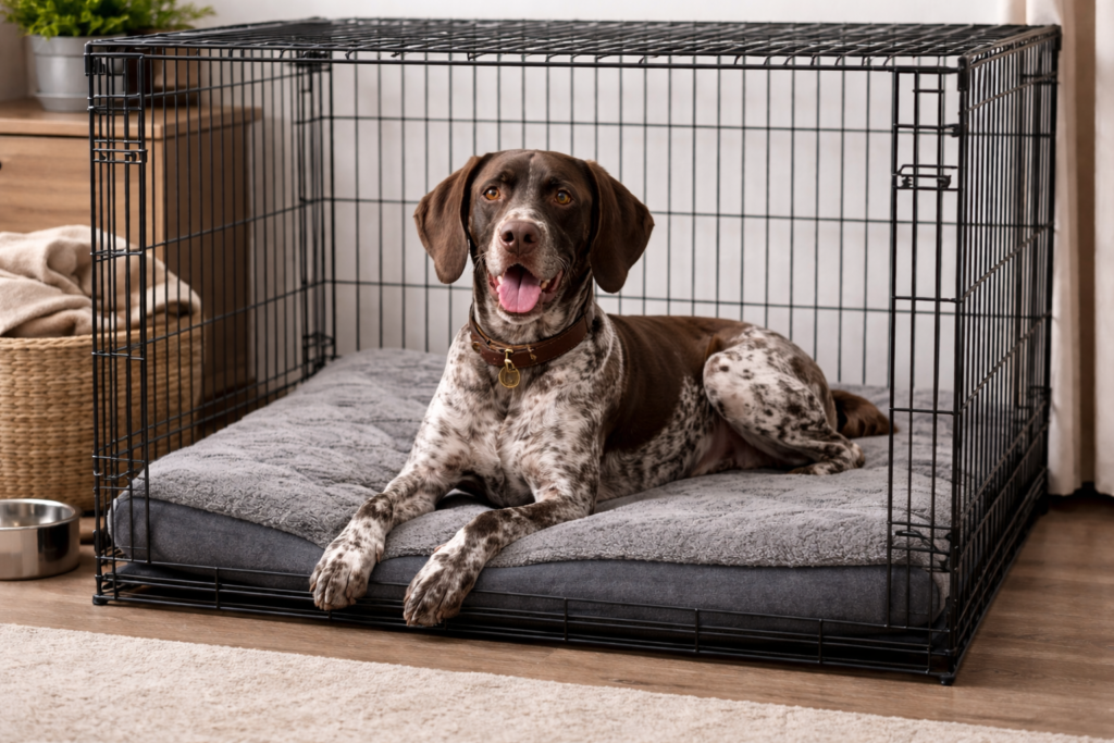 Czy legowisko w kennelowej klatce to konieczność?
