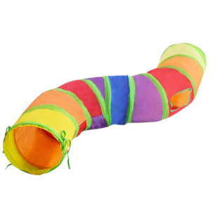 Spiralny tunel dla kota w kształcie litery S 120 cm