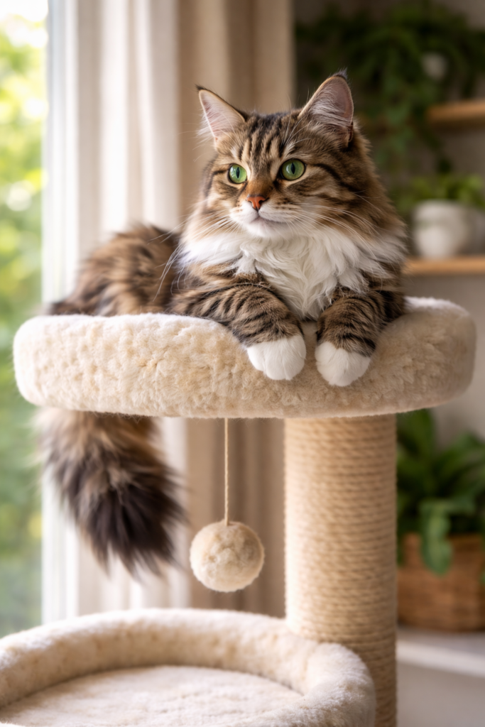 Kot w domu niewychodzącym – jak zapewnić mu bodźce, ruch i poczucie kontroli nad przestrzenią