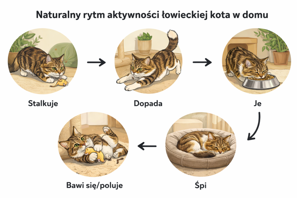 Kot w domu niewychodzącym – jak zapewnić mu bodźce, ruch i poczucie kontroli nad przestrzenią