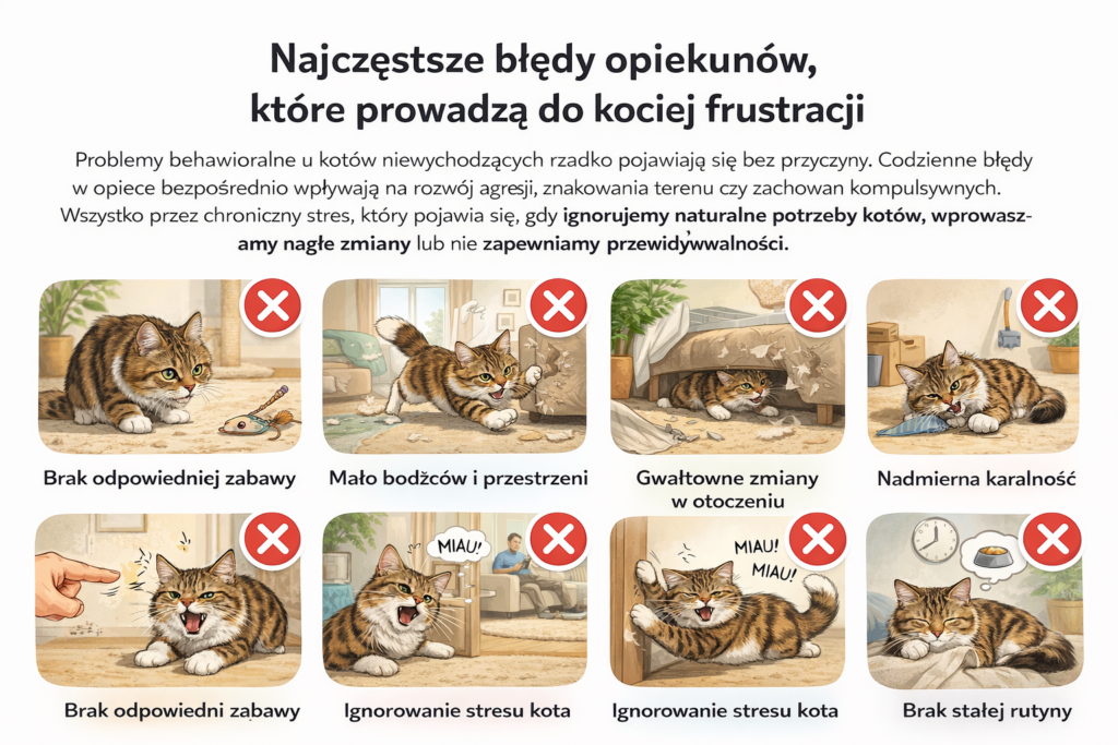 Kot w domu niewychodzącym – jak zapewnić mu bodźce, ruch i poczucie kontroli nad przestrzenią