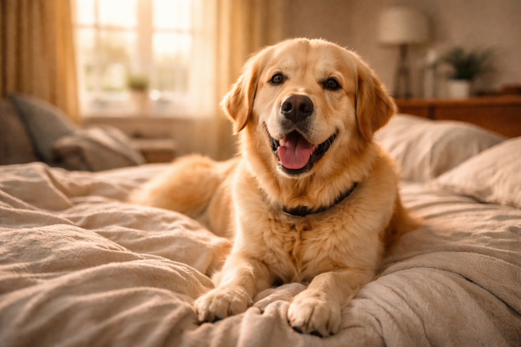 golden retriever poranna rutyna